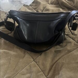 COACH Black Leather Women's Bag